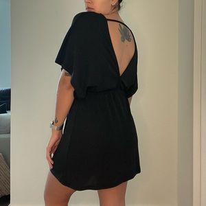 • Backless Black Shimmery Dress Size Medium